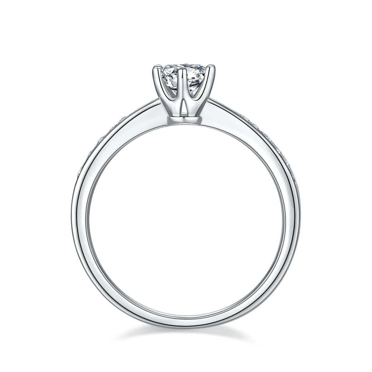 Fluid Accent Lab-Grown Diamond Ring — 0.5 ct — product view 3