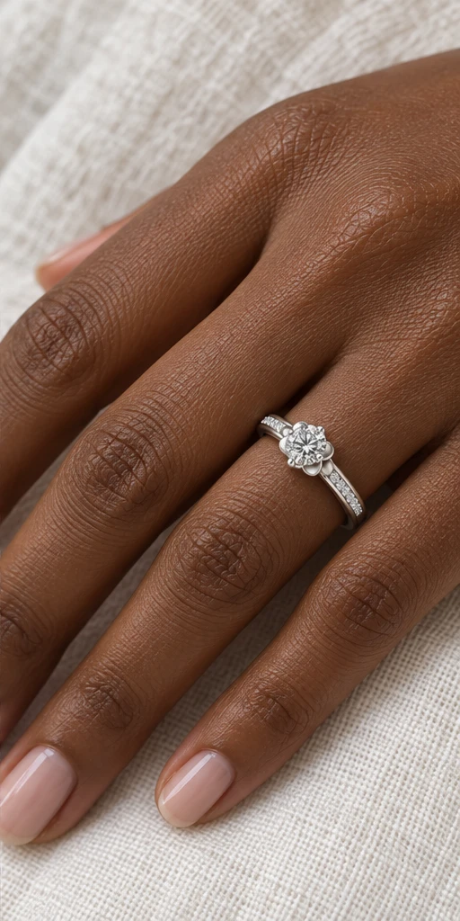 Grace Accent Lab-Grown Diamond Ring — 0.5 ct editorial styling