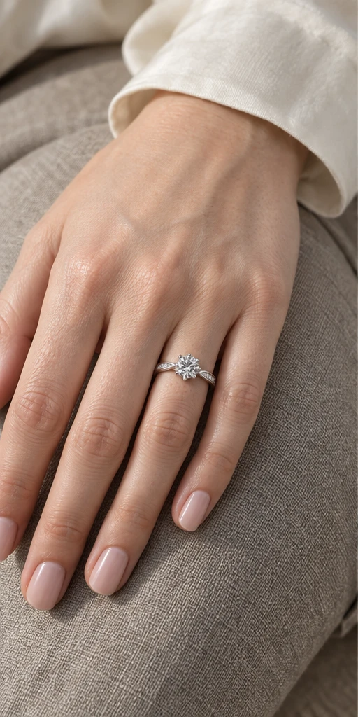 Orbit Accent Lab-Grown Diamond Ring — 0.5 ct styling