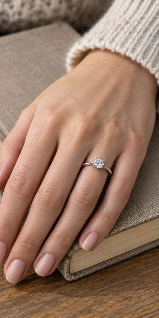 Modern Six-Prong Lab-Grown Diamond Ring — 0.5 ct styling