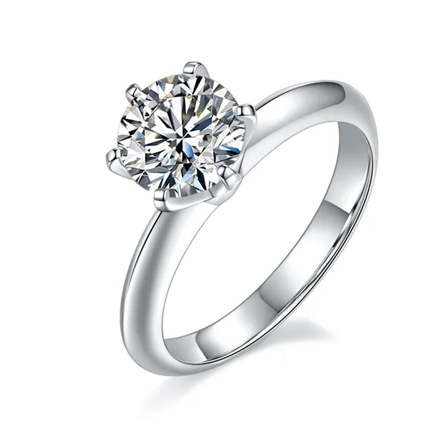 Six-Prong Lab-Grown Diamond Ring — 1.5 ct