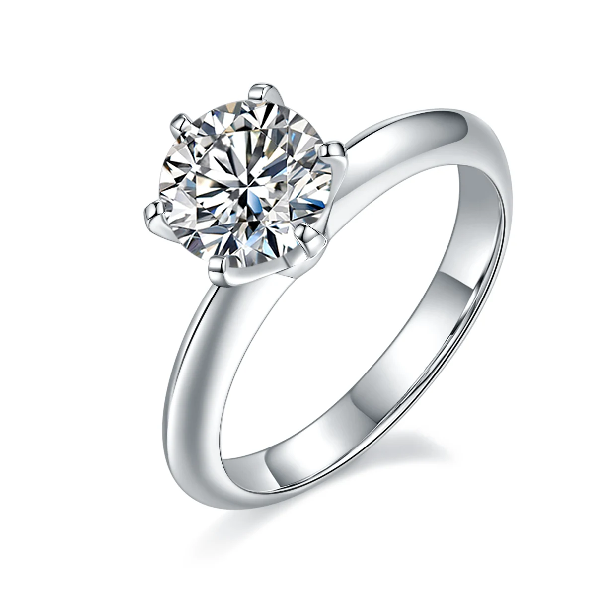 Six-Prong Lab-Grown Diamond Ring — 1.5 ct — product view 1