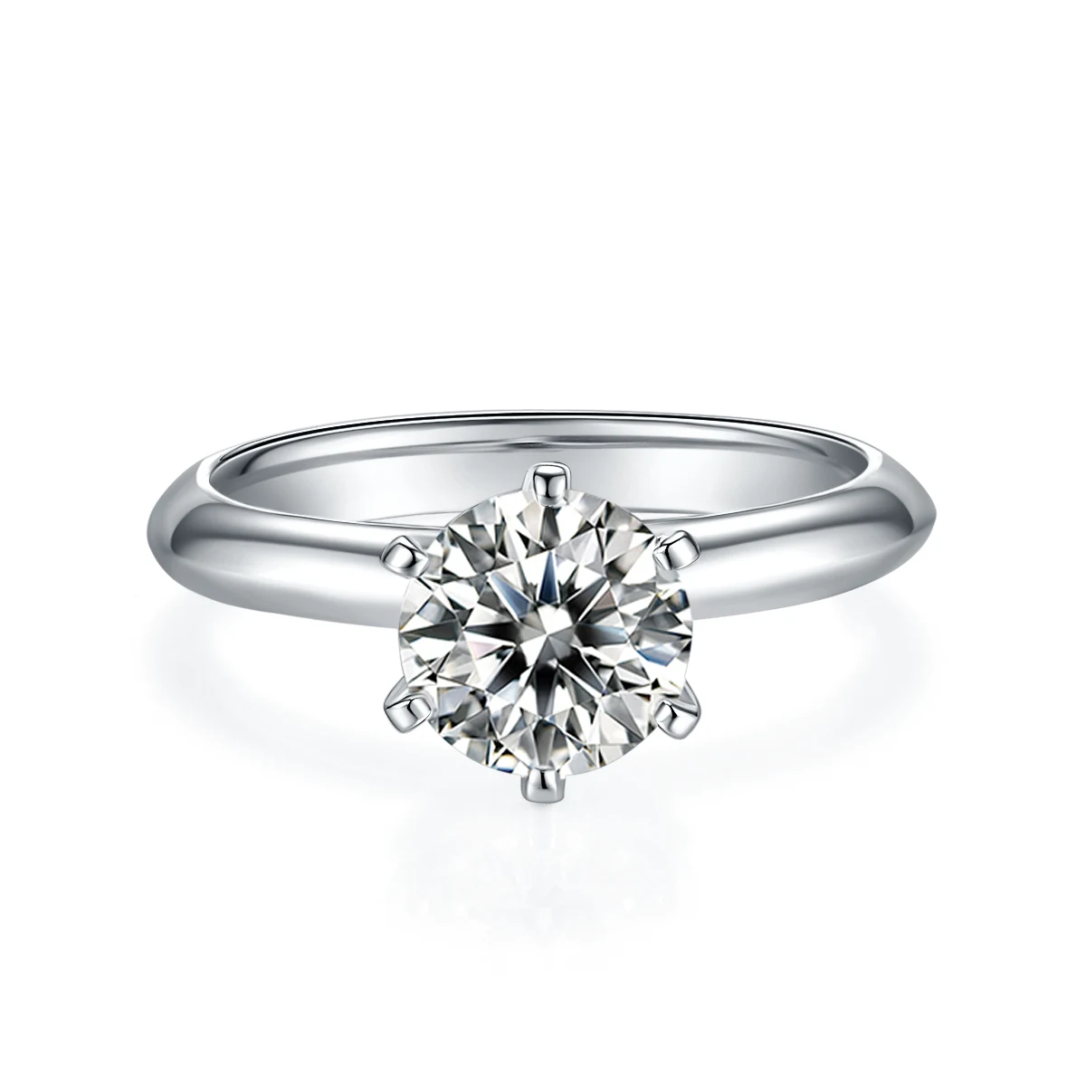 Six-Prong Lab-Grown Diamond Ring — 1.5 ct — product view 2