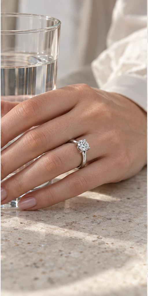 Tulip Lab-Grown Diamond Ring — 1.5 ct editorial styling