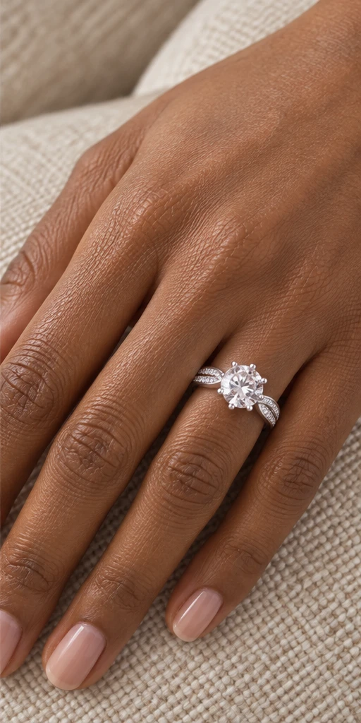 Starlight Lab-Grown Diamond Ring — 1.5 ct editorial styling