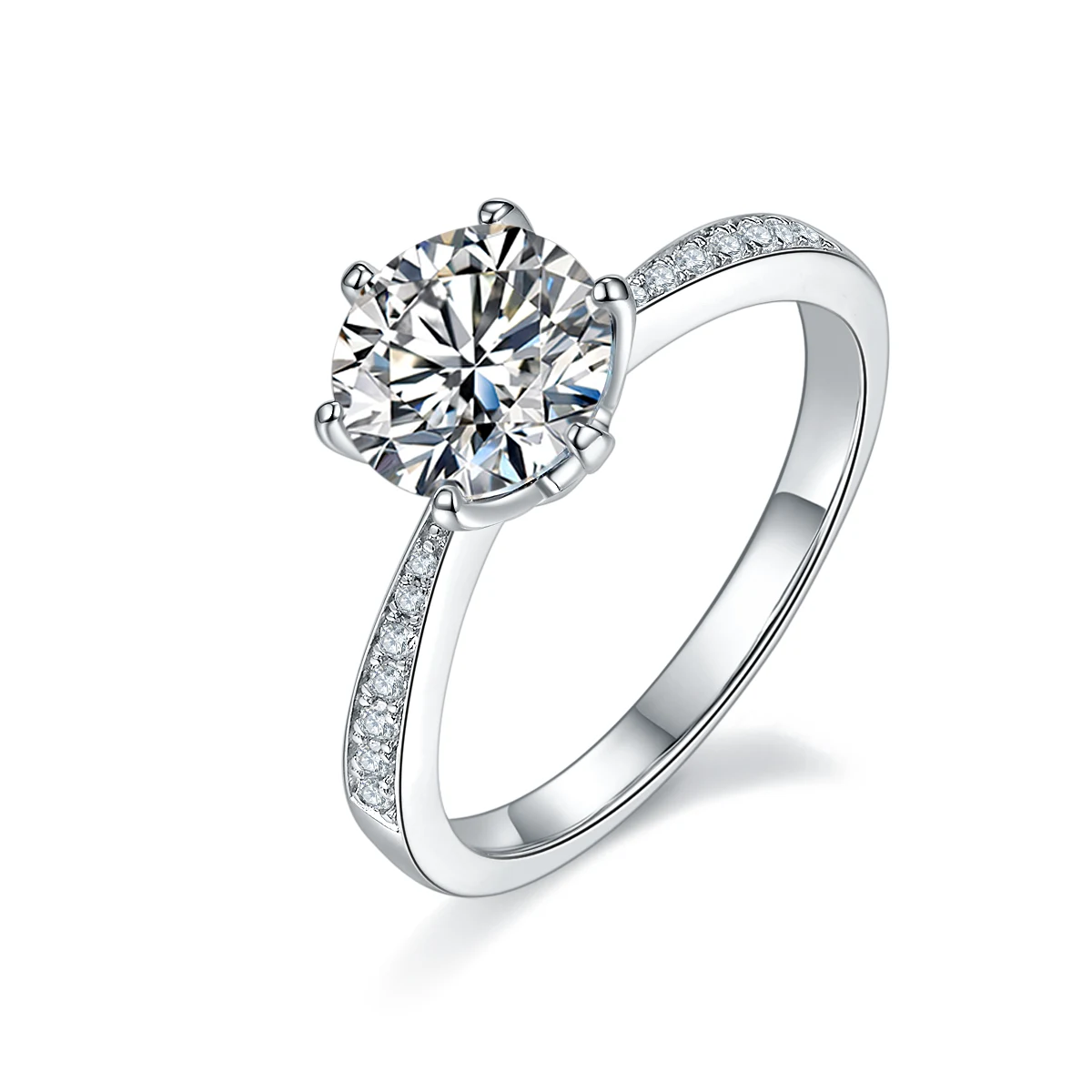 Fluid Accent Lab-Grown Diamond Ring — 1.5 ct — product view 1