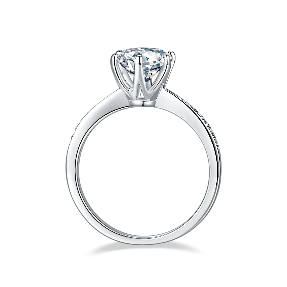 Fluid Accent Lab-Grown Diamond Ring — 1.5 ct — product view 3