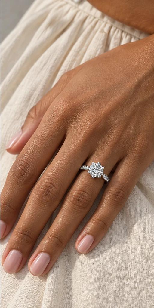 Orbit Lab-Grown Diamond Ring — 1.5 ct editorial styling