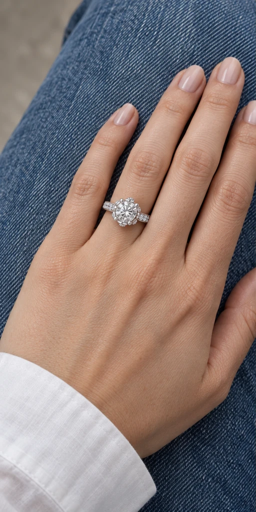 Flora Lab-Grown Diamond Ring — 1.5 ct styling