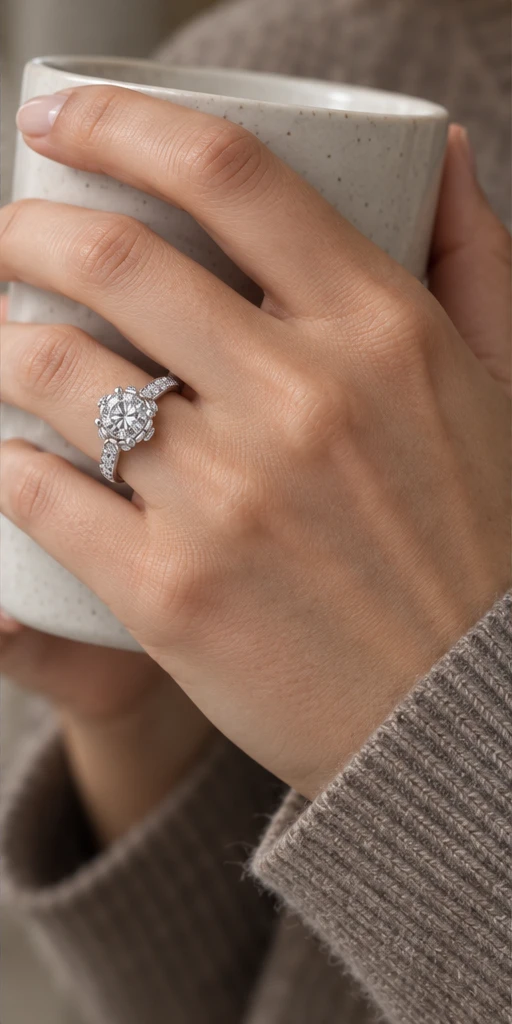 Flora Lab-Grown Diamond Ring — 1.5 ct editorial styling