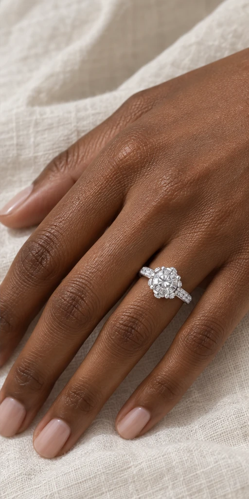 Flora Lab-Grown Diamond Ring — 1.5 ct editorial styling