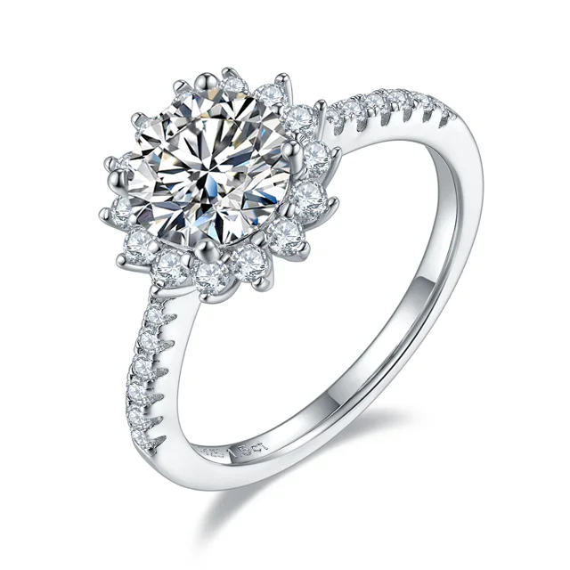 Sunflower Lab-Grown Diamond Ring — 1.5 ct