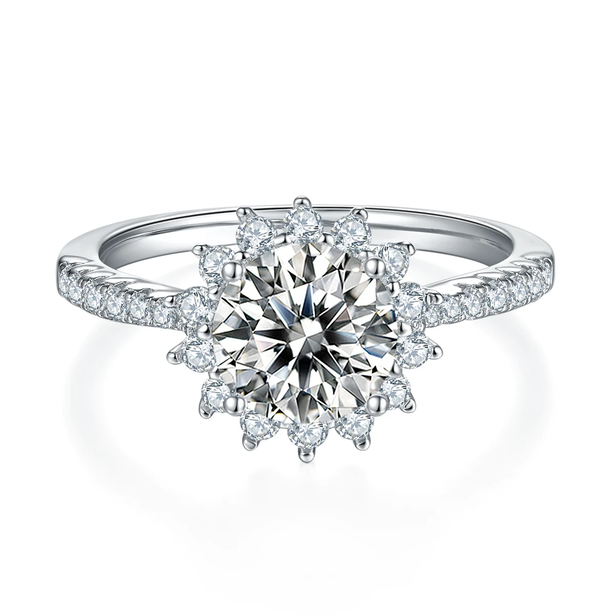 Sunflower Lab-Grown Diamond Ring — 1.5 ct — product view 2