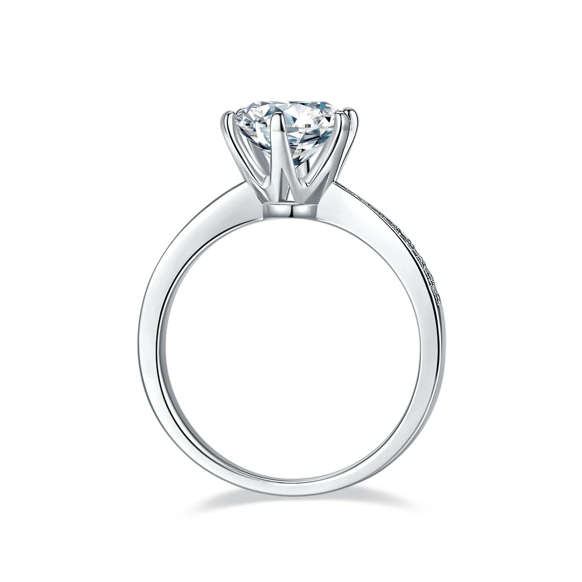 Fluid Accent Lab-Grown Diamond Ring — 2 ct — product view 3