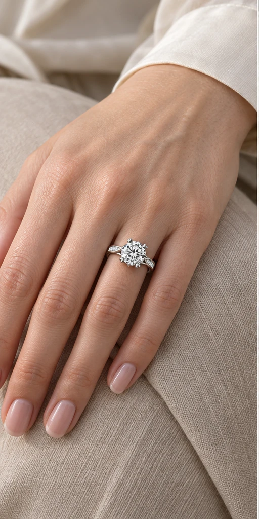 Orbit Lab-Grown Diamond Ring — 2 ct styling