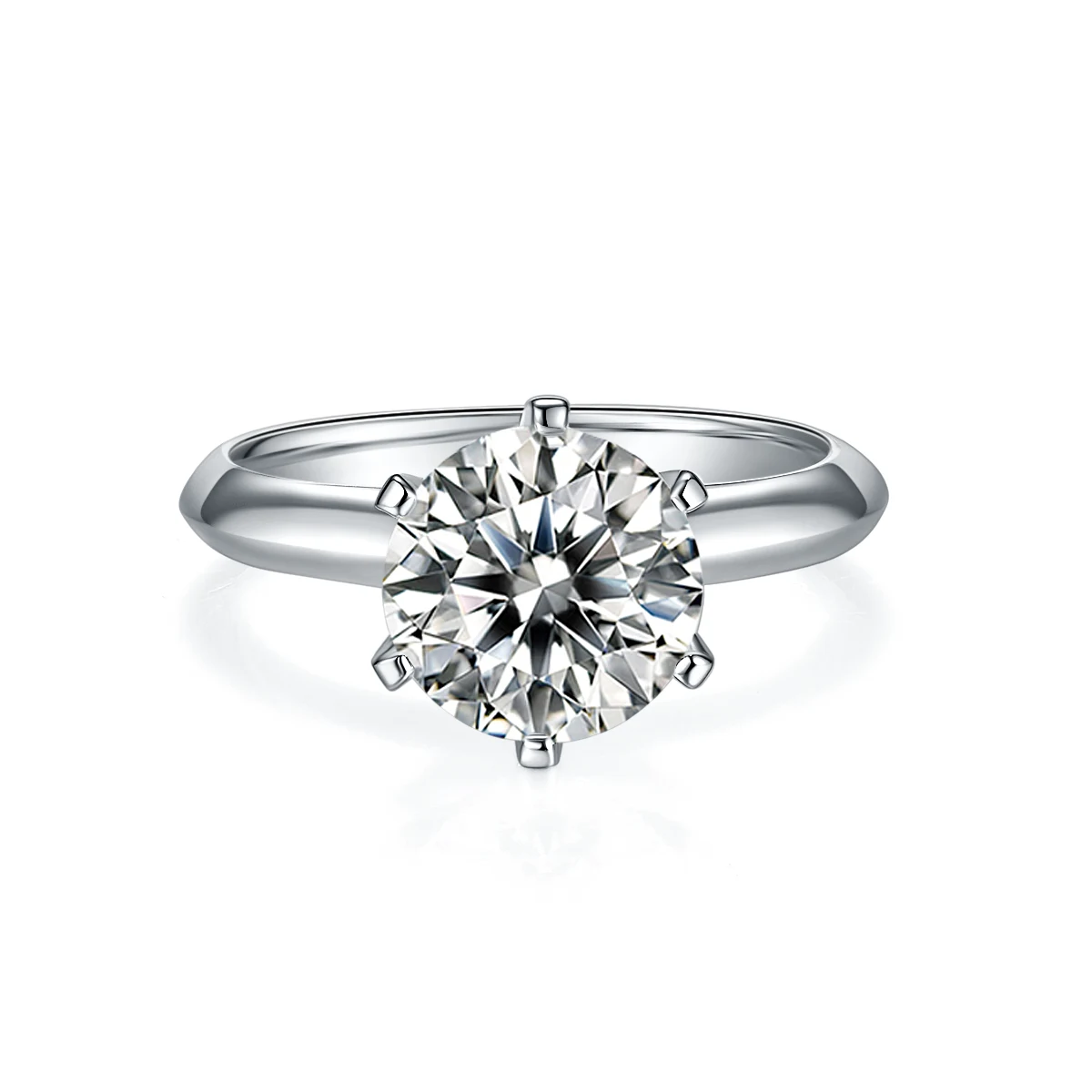 Six-Prong Lab-Grown Diamond Ring — 3 ct — product view 2