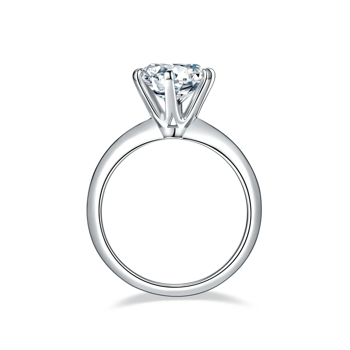 Six-Prong Lab-Grown Diamond Ring — 3 ct — product view 3