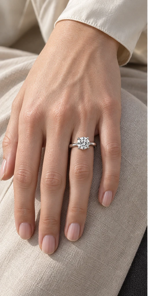 Tulip Lab-Grown Diamond Ring — 3 ct styling