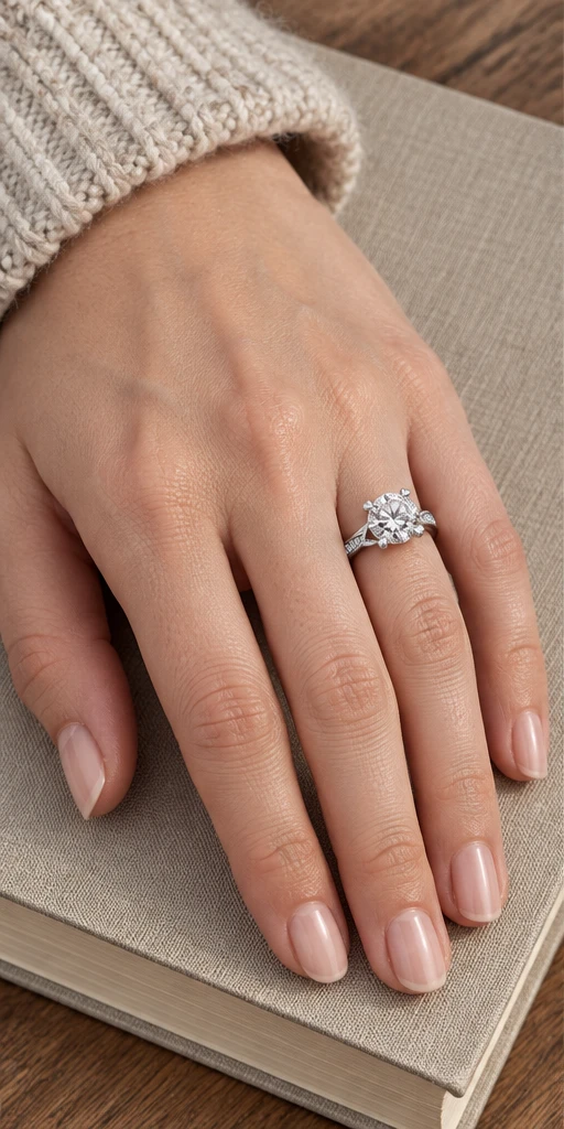Orbit Lab-Grown Diamond Ring — 3 ct styling