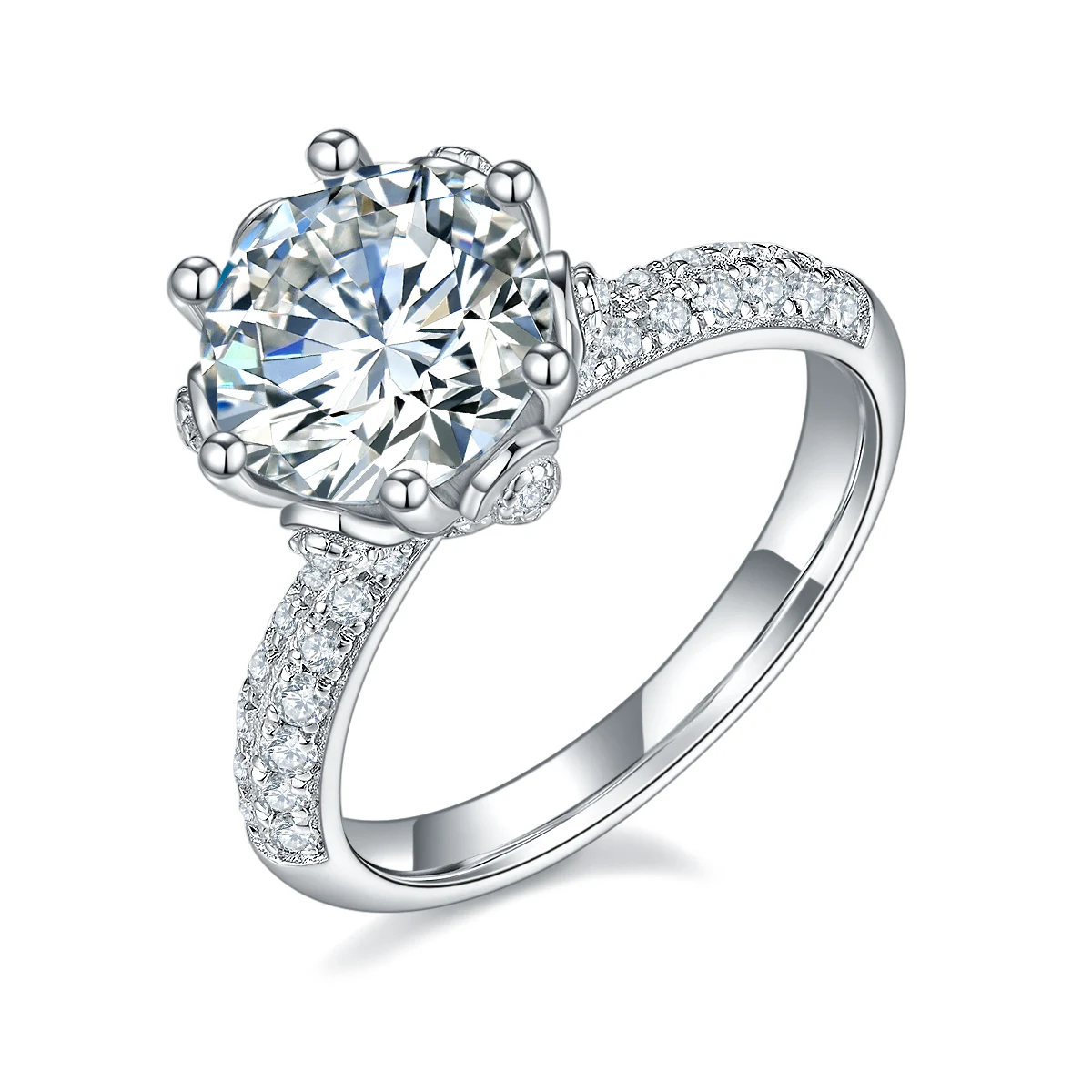 Flora Lab-Grown Diamond Ring — 3 ct — product view 1