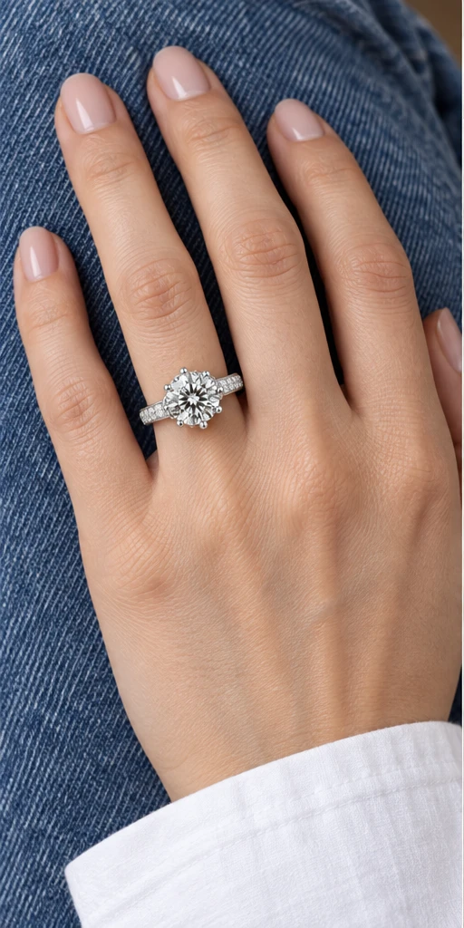 Flora Lab-Grown Diamond Ring — 3 ct styling