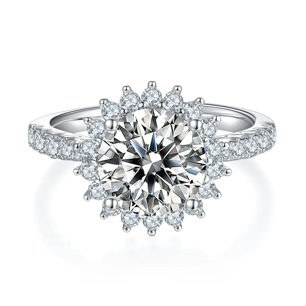 Sunflower Lab-Grown Diamond Ring — 3 ct — product view 2