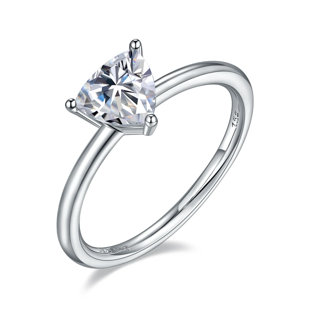 1 ct Trillion Solitaire Diamond Ring — product view 1