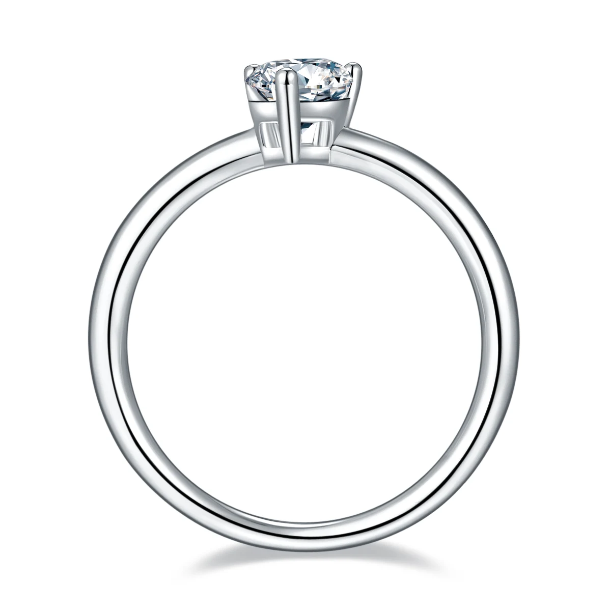 1 ct Pear Solitaire Diamond Ring — product view 3