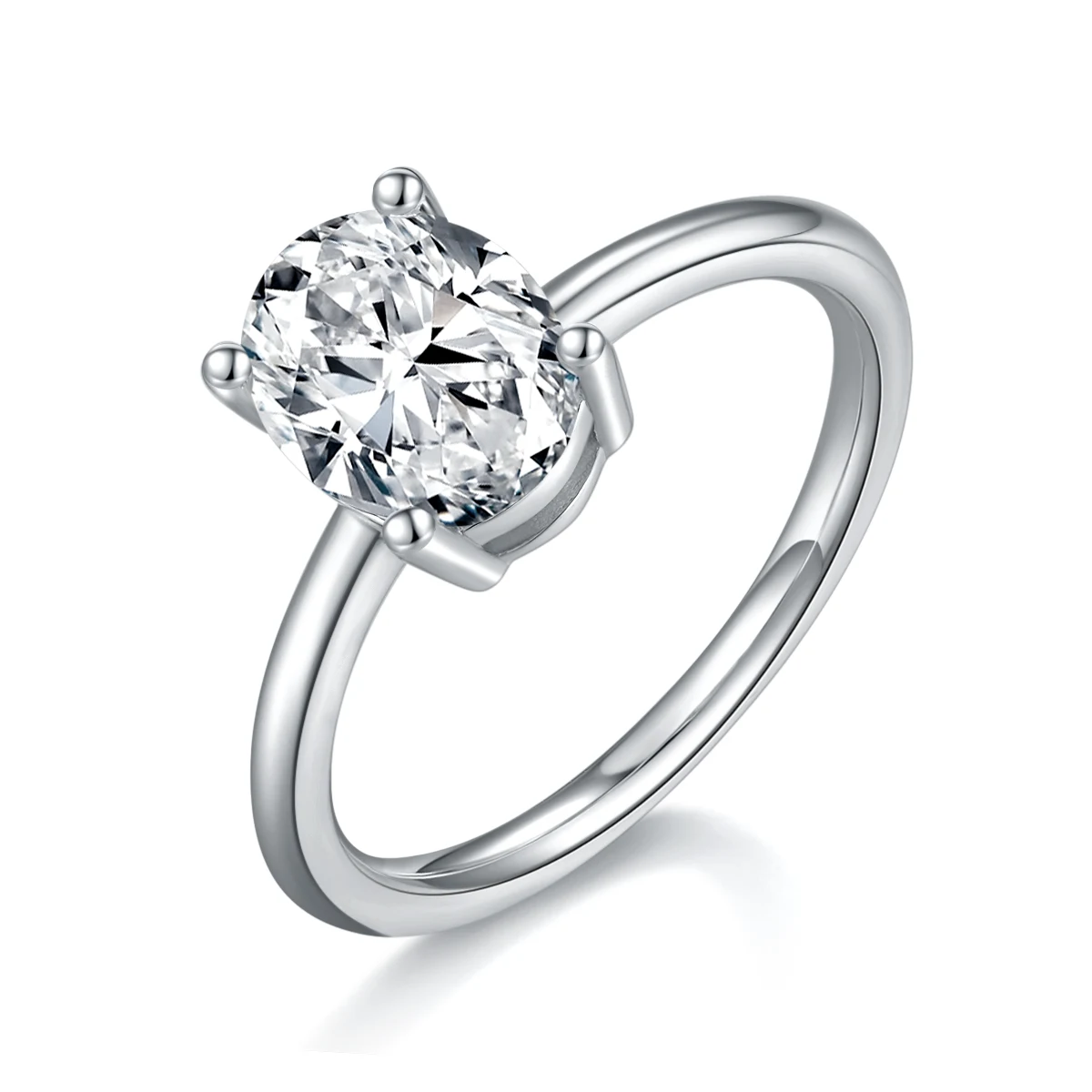 Round Solitaire Lab-Grown Diamond Ring — 2 ct — product view 1
