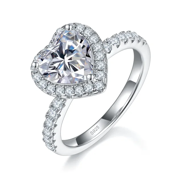 Heart Elevated Lab-Grown Diamond Ring — 2 ct