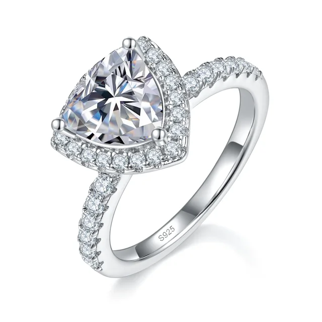 Trillion Elevated Lab-Grown Diamond Ring — 2 ct