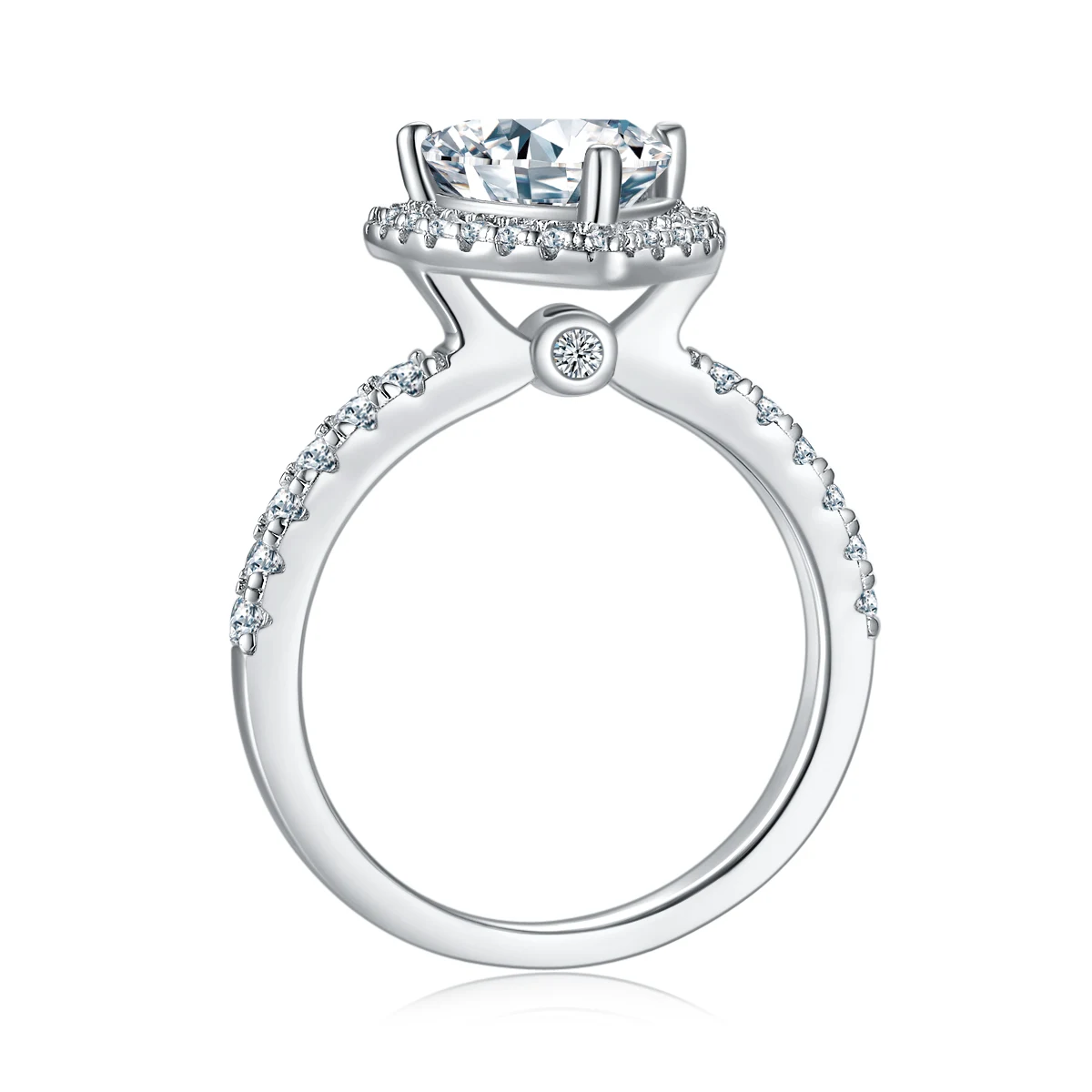 Trillion Elevated Lab-Grown Diamond Ring — 2 ct — product view 3