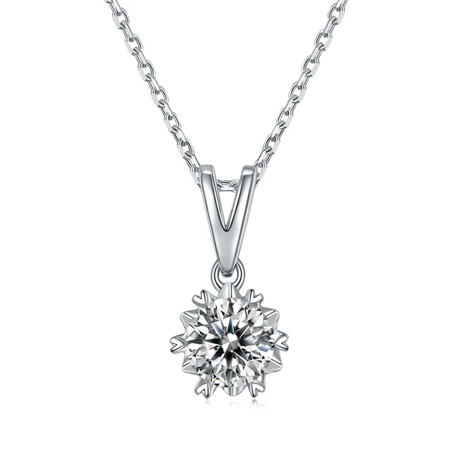 Snowflake Lab-Grown Diamond Necklace