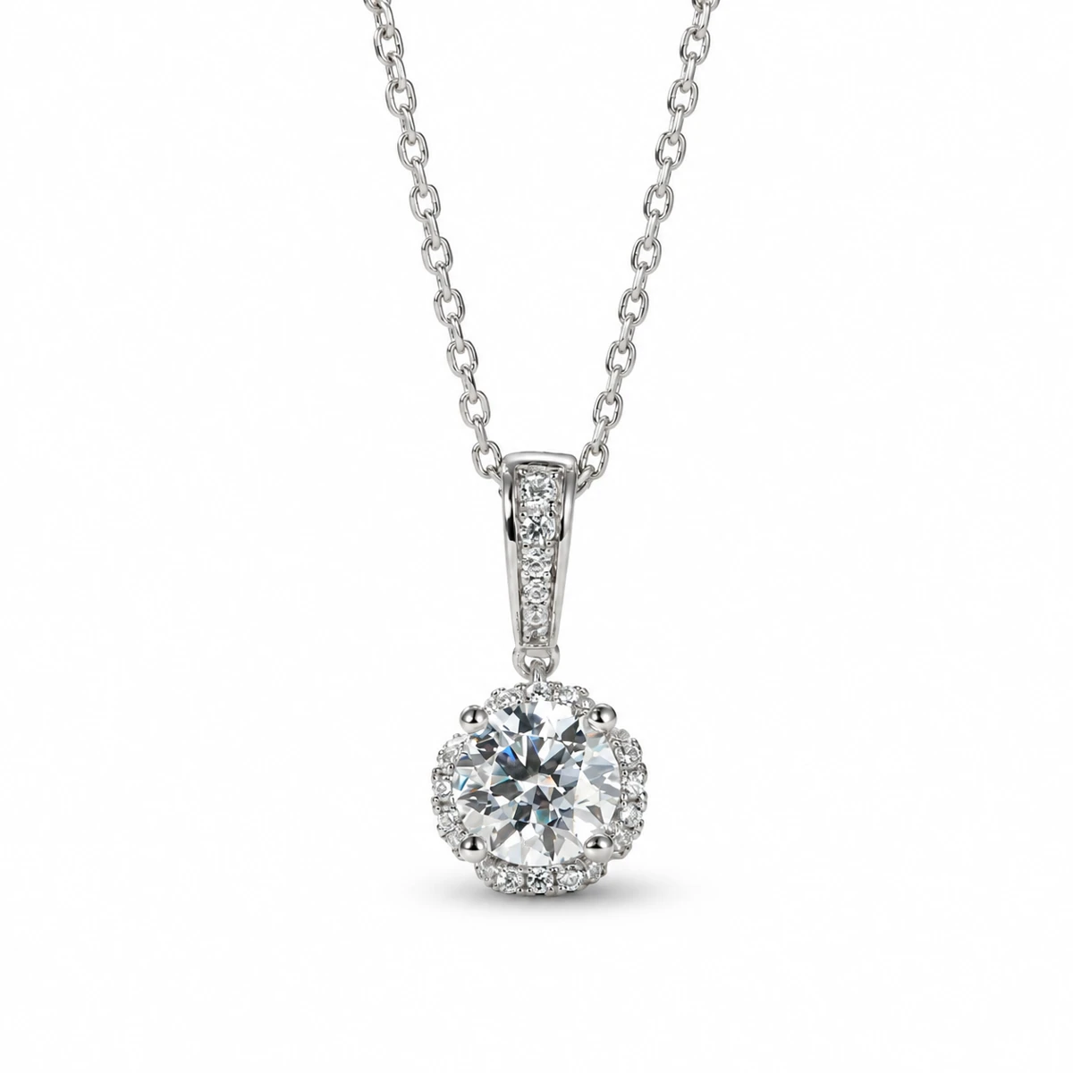 Bloom Lab-Grown Diamond Necklace — product view 2