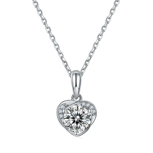 Heart Blossom Lab-Grown Diamond Necklace
