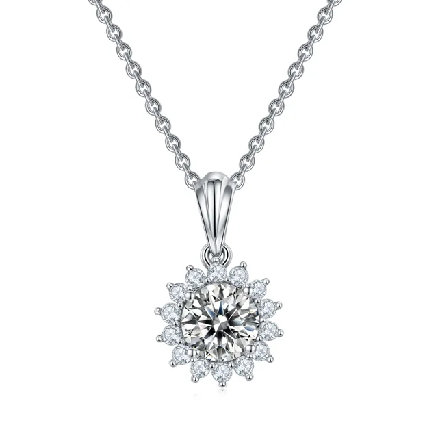 Sunflower Lab-Grown Diamond Necklace