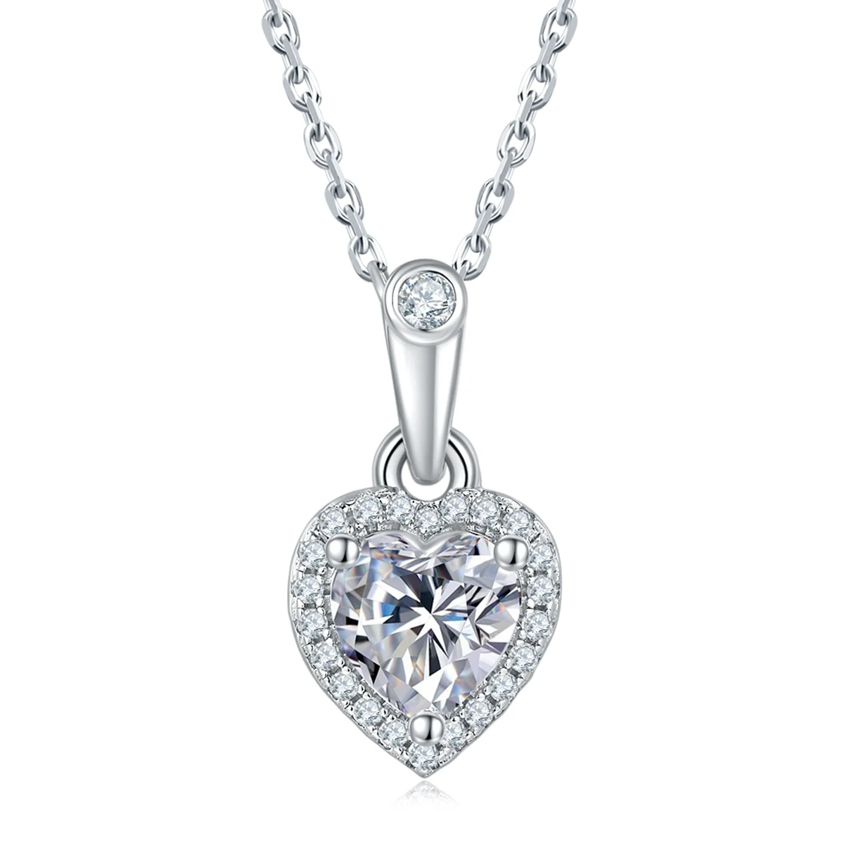 Heart Elevated Lab-Grown Diamond Necklace — product view 1