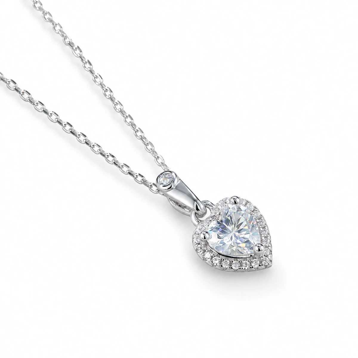 Heart Elevated Lab-Grown Diamond Necklace — product view 2