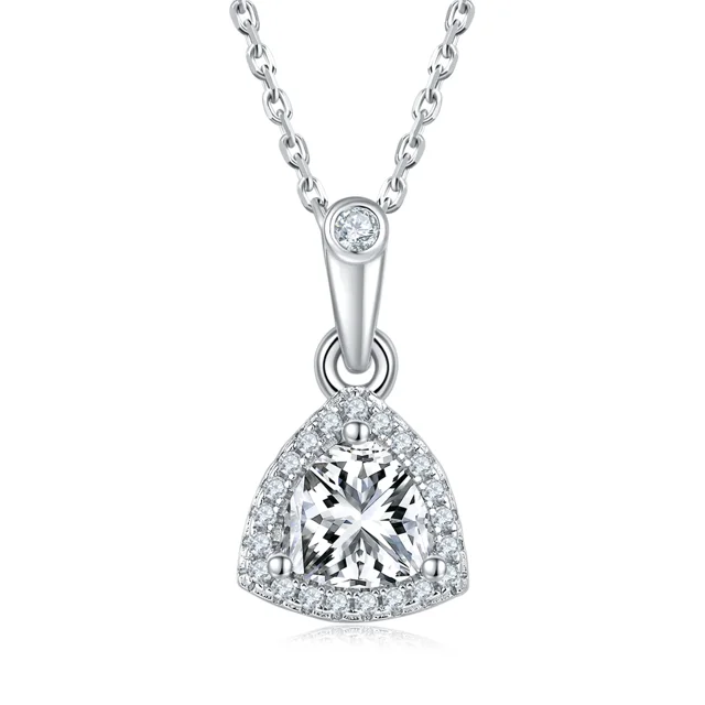1–2 ct Trillion Elevated Diamond Necklace