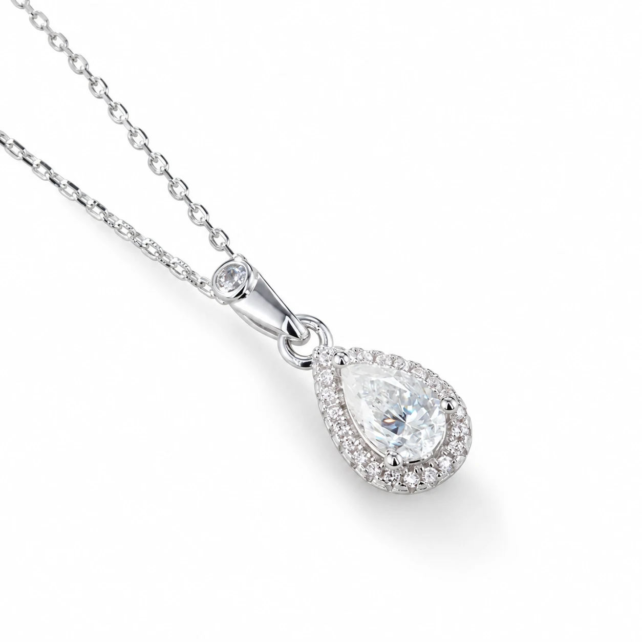 Pear Elevated Lab-Grown Diamond Necklace — product view 2