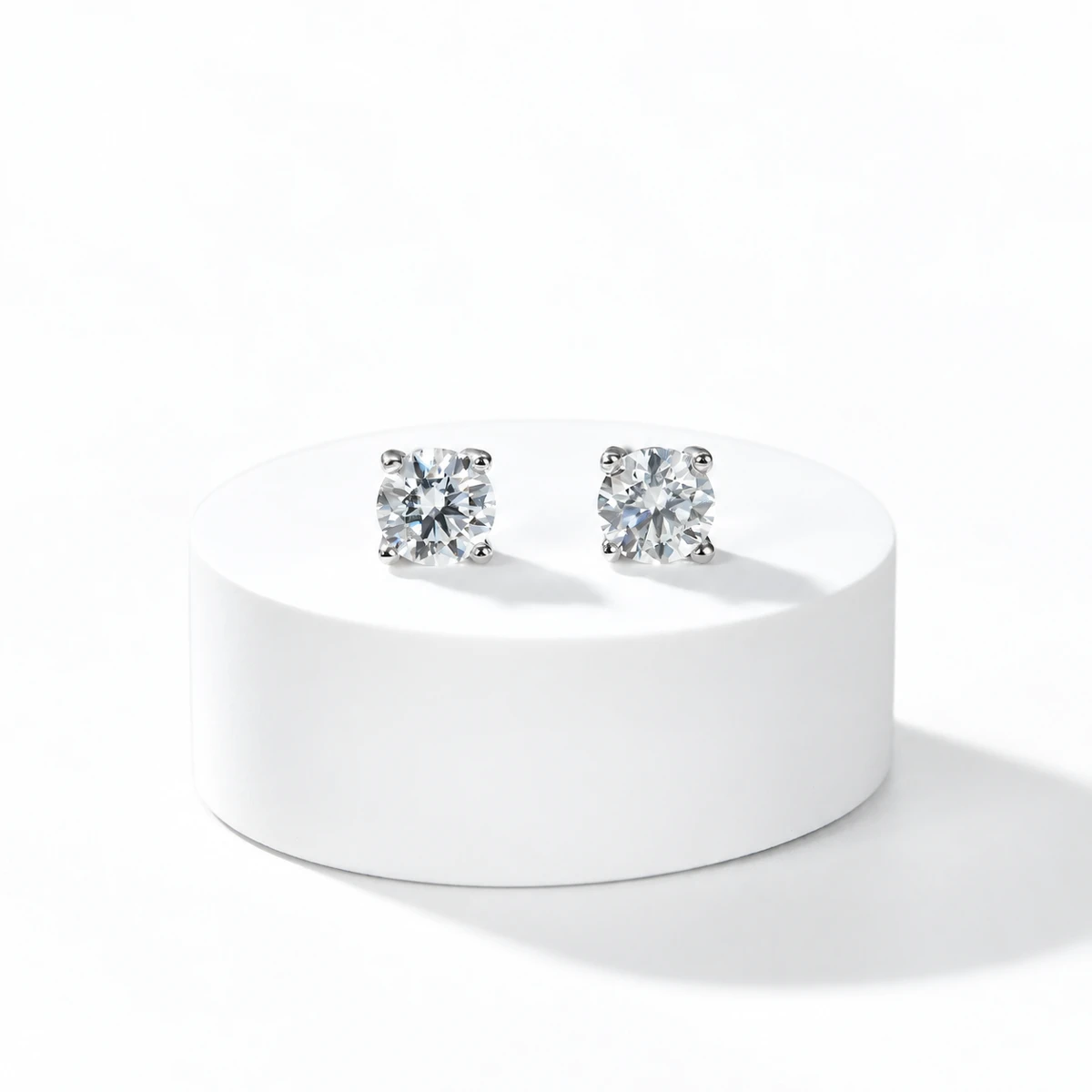Four-Prong Lab-Grown Diamond Stud Earrings — product view 2