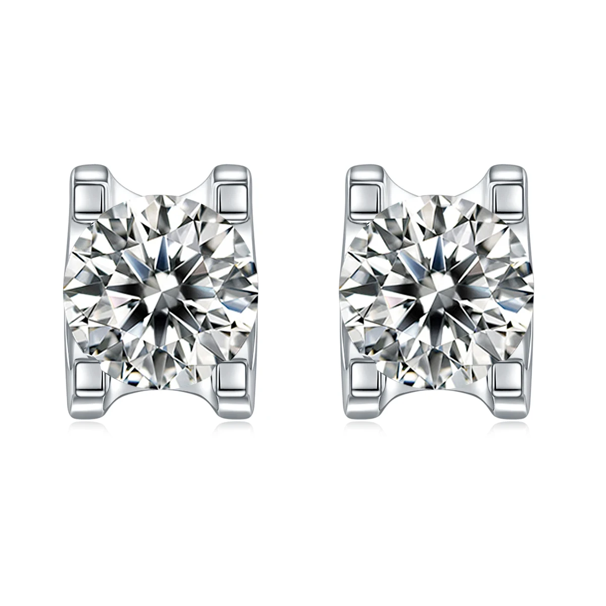 Tulip Lab-Grown Diamond Stud Earrings — product view 1