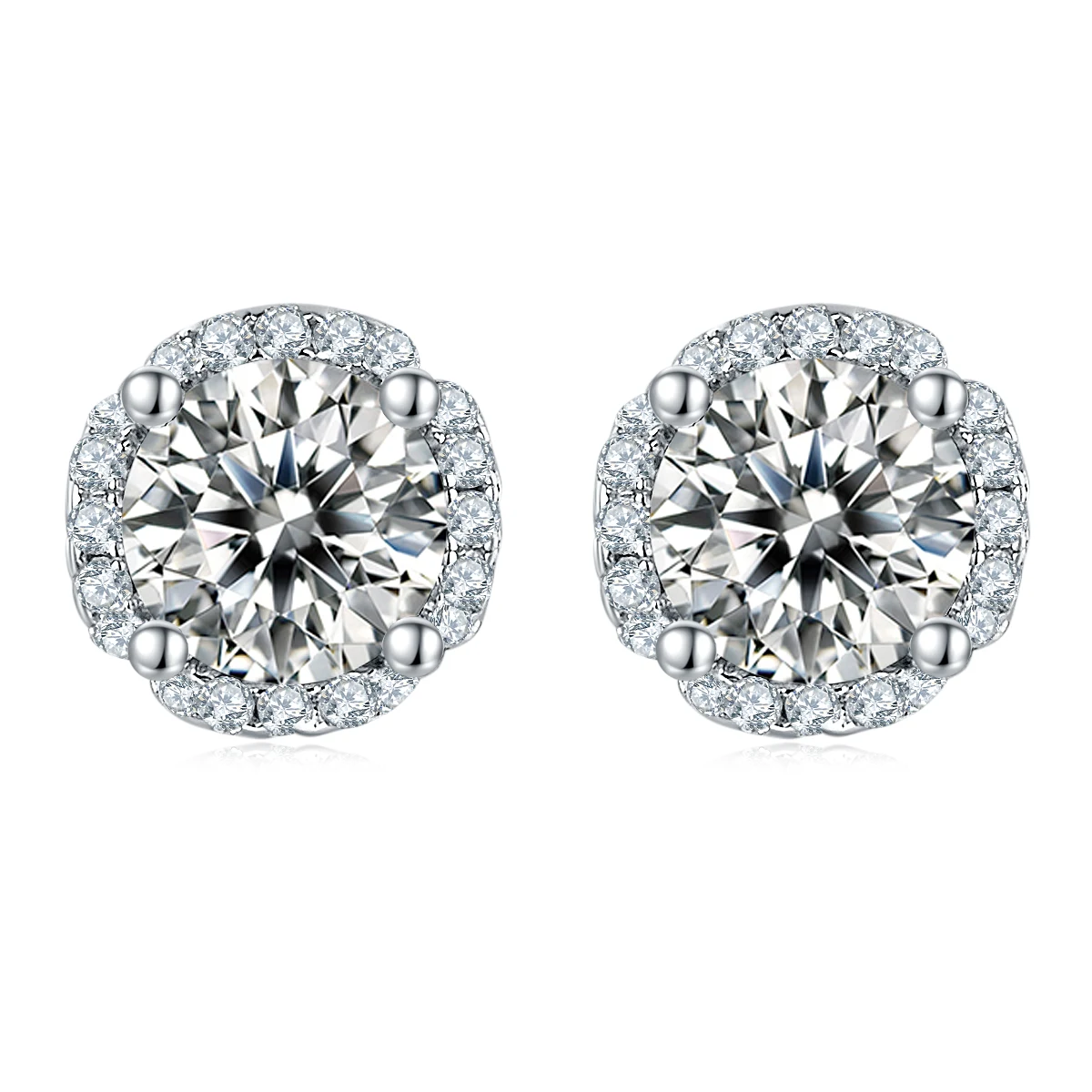 Bloom Lab-Grown Diamond Stud Earrings — product view 1