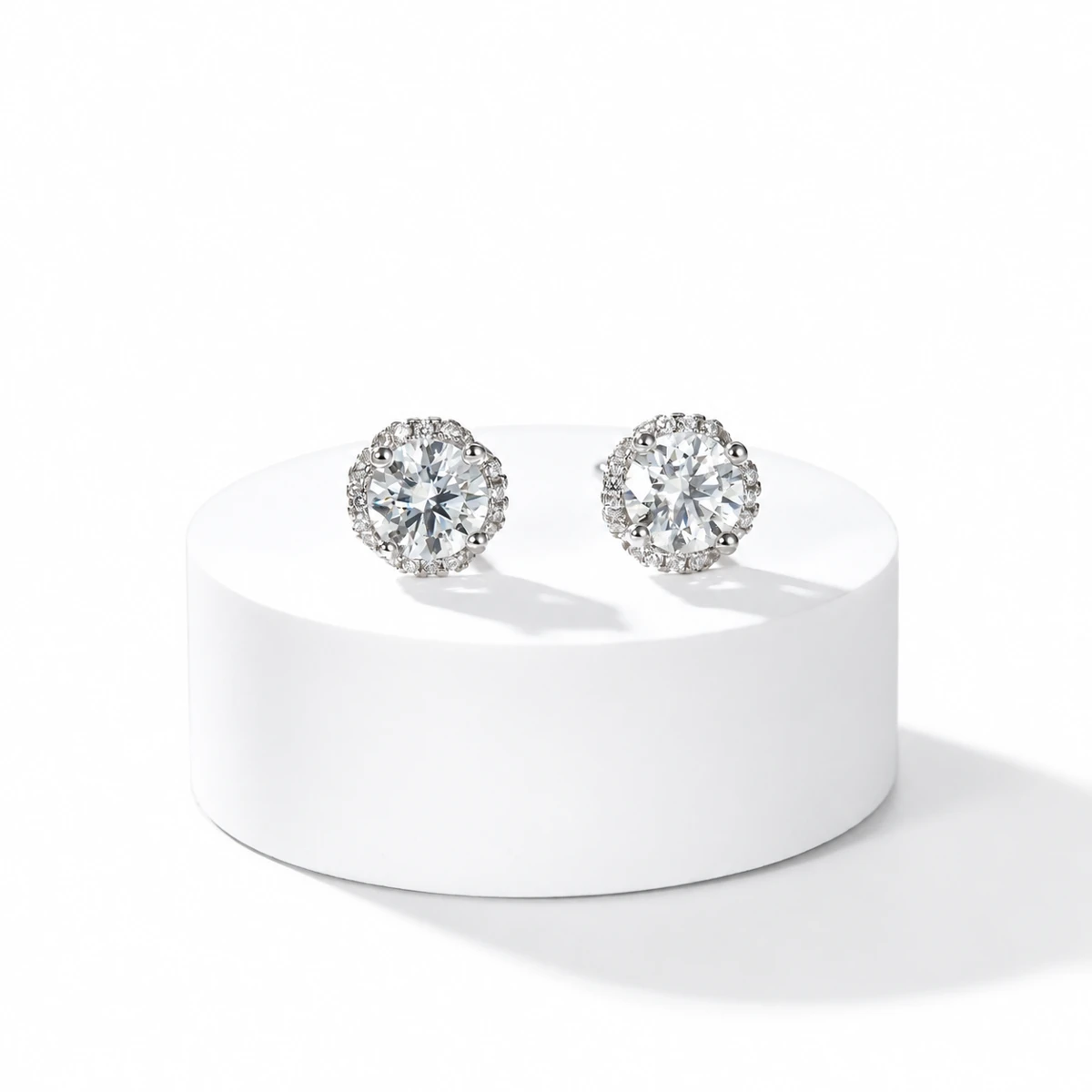 Bloom Lab-Grown Diamond Stud Earrings — product view 2