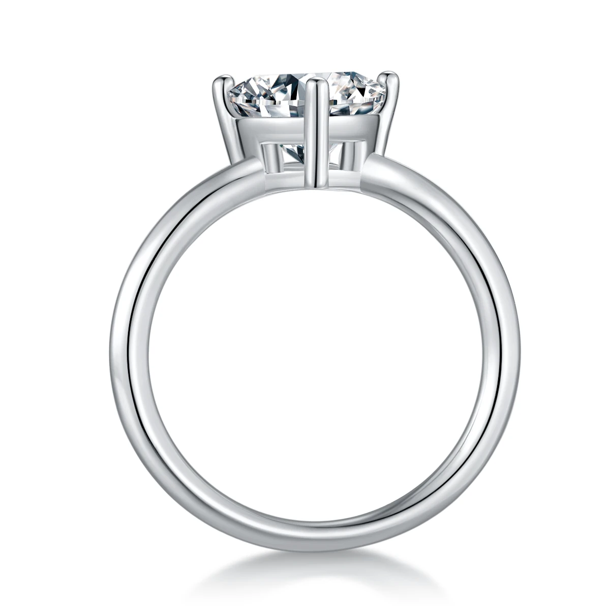 Trillion Lab-Grown Diamond Solitaire Ring — front product view